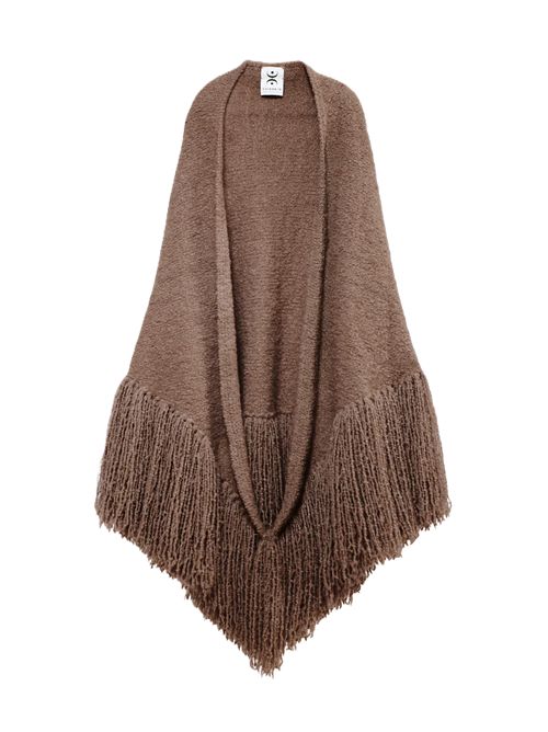 Scialle Manta CASHMERE CURLY -- NOCCIOLA SICILIANA by 'Chiara is' CHIARA IS | SMAN004WSSICILIAN HAZELN